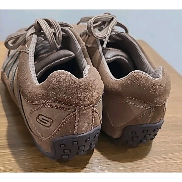 New Skechers Chocolate Brown Suede Walking Hiking Sneakers 46360 Vintage-ish 8.5 - Picture 3 of 9